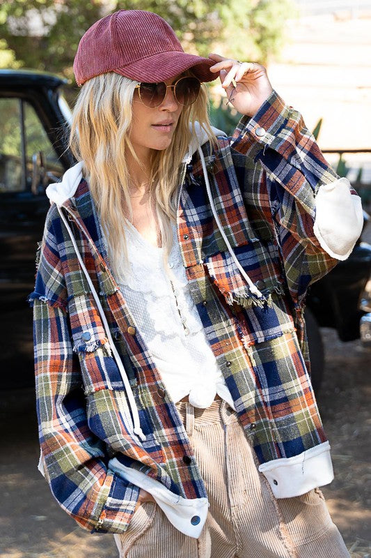 Oversized Hooded Flannel