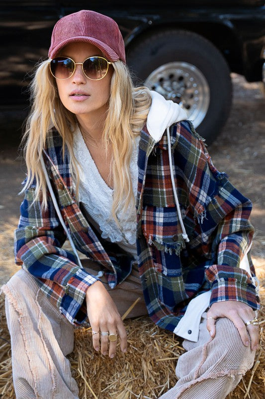 Oversized Hooded Flannel