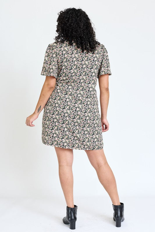 Ditsy Floral Wrap Dress