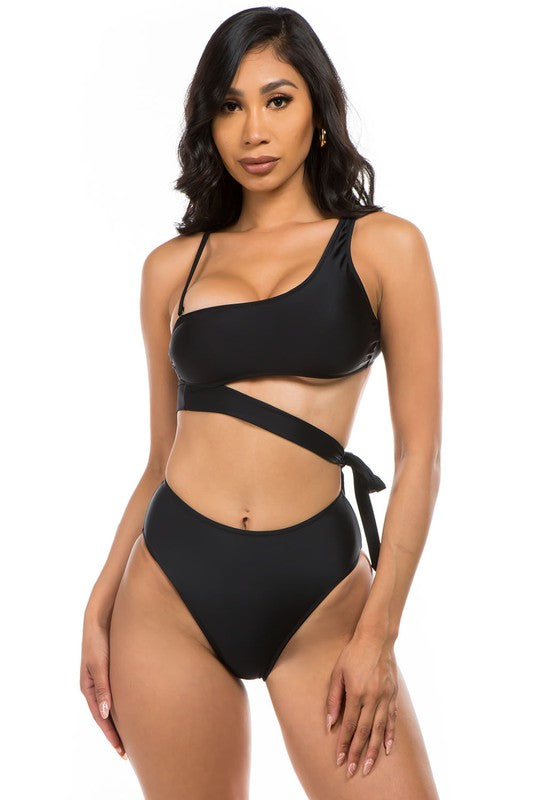 ONE SHOLDER TWO-PIECE BIKINI