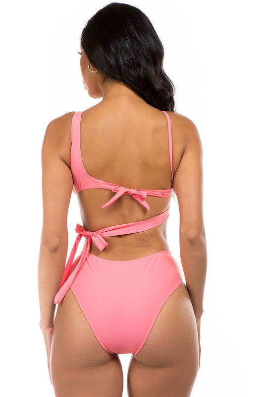 ONE SHOLDER TWO-PIECE BIKINI